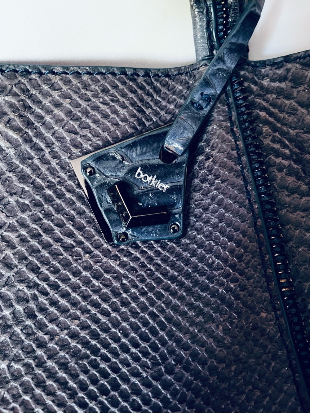 Botkier New York Soho Python Embossed Leather Tote Bag - Picture 6 of 12